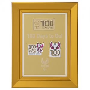 100 Days to Go! 額装ピンバッジセット (東京2020パラリンピックマスコット)