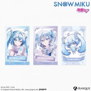 [SNOW MIKU] 雪ミク 描き下ろし/描き起こしイラスト【四季の移ろい】初音ミク ミニブロマイド