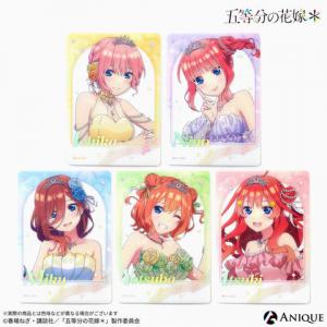 『五等分の花嫁＊』描き下ろしイラスト【クインテット】箔押しクリアフォトカード