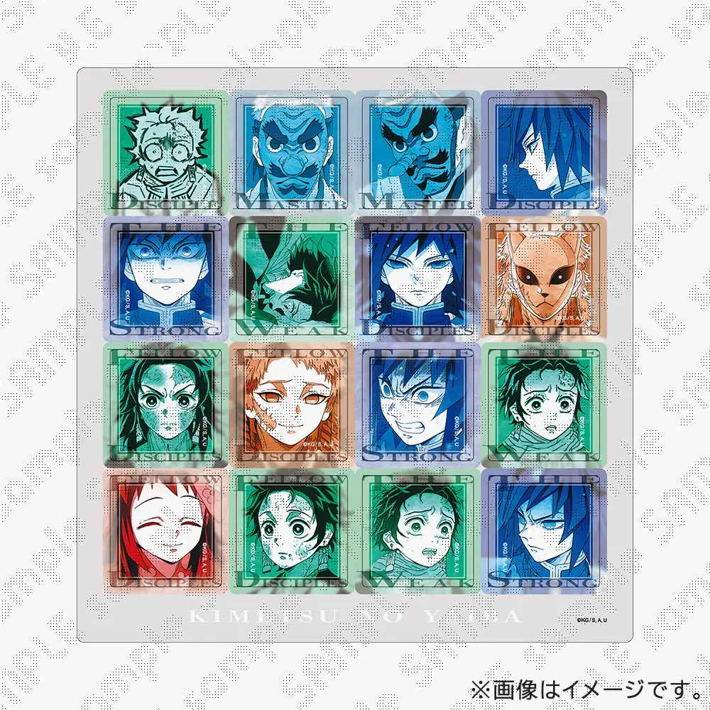 【受注生産】「鬼滅の刃」シリーズ全編再放送カフェ竈門炭治郎立志編 第一期「縁」アクリルタイルステッカー「鱗滝一門」